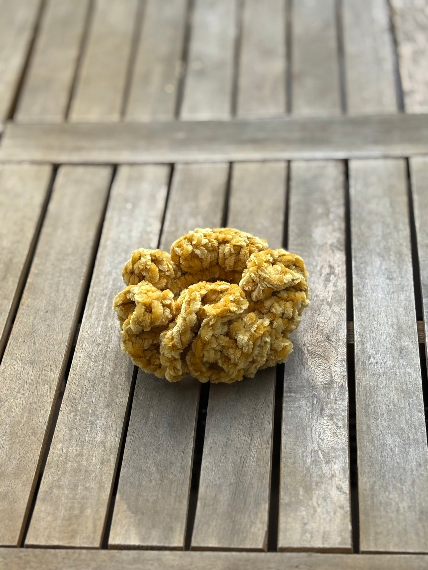 Marigold hair scrunchies