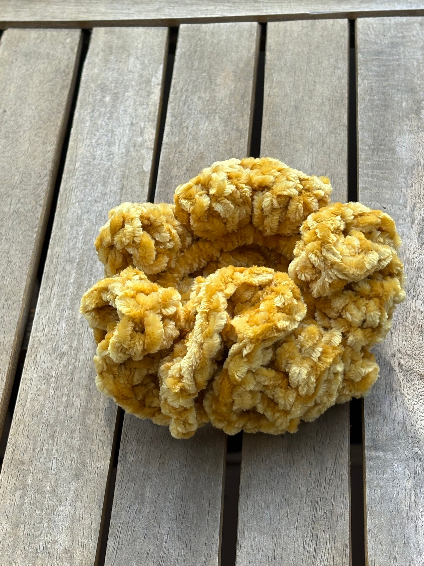 Marigold hair scrunchies