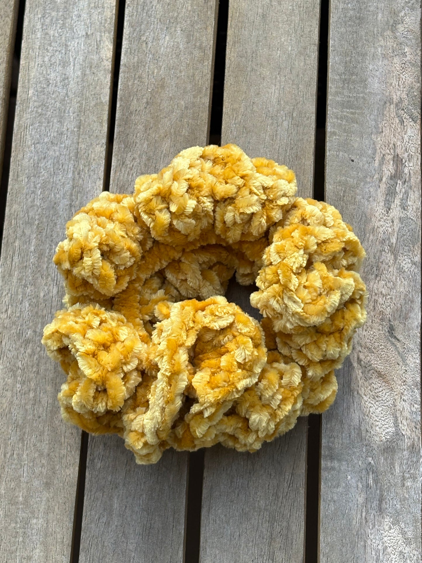 Marigold hair scrunchies
