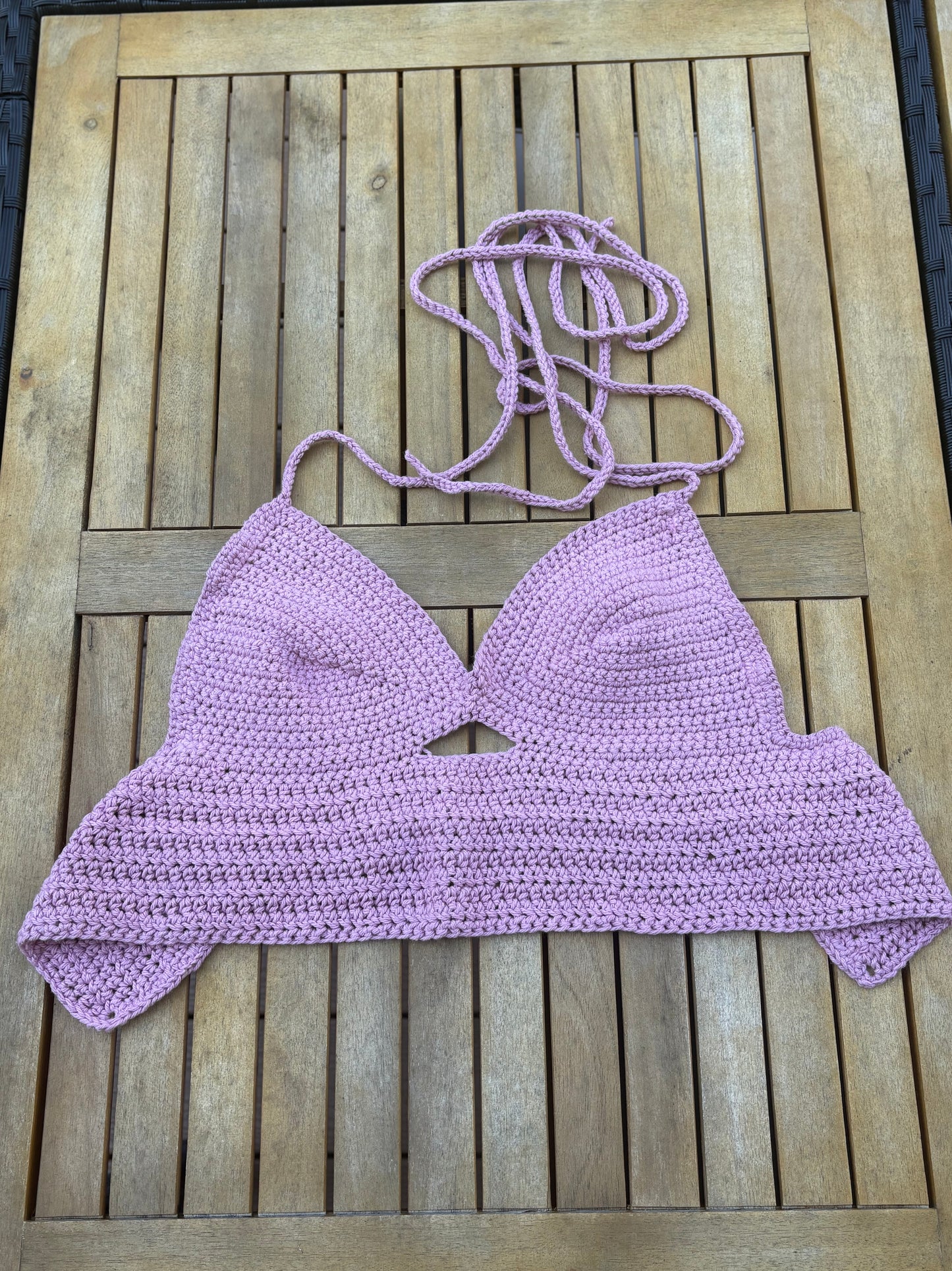 baby pink bralette croptop